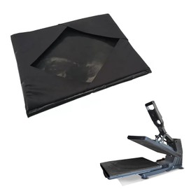 15x15 Heat Press Cover, Teflon Sheets for Heat Press Non-Stick High Temperature Resistant Sheet Mat Protector for Protecting Sublimation Heat Pressing Machine Plate (15x15inch, Black)