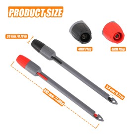 HUAREW Heavy Duty Wire Piercing Probe Insulation Piercing Clip Set with 4mm Push Banana Plug for Multimeter Test Leads Multi Testers Needle Accessories