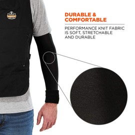 Cooling Arm Sleeves, Sized for Men &Women, UPF 50+ Sun Protection, Ergodyne Chill Its 6690