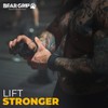BEAR GRIP - Crossfit Grip (XL, Leather Black 3 Hole)