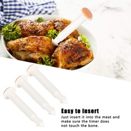 20Pcs Poultry Thermometer Roasted Chicken Temperature Meter for Cooking Turkey Chicken Beef Cooking Meat Pop Out Up Poultry Timer