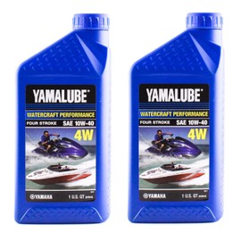Yamaha Original OEM Yamalube LUB-10W40-WV-12 Watercraft Hi Performance 4 Stroke 4W Engine Oil Yamalube OEM - 2 Quarts