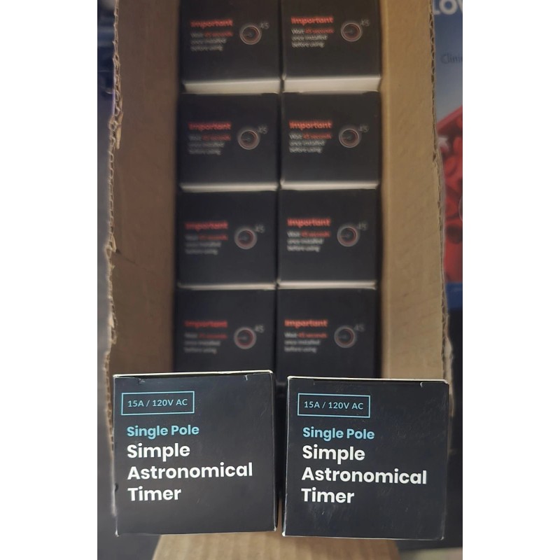 Deako Lighting Single Pole Simple Astronomical Timer. NEW PACK OF
