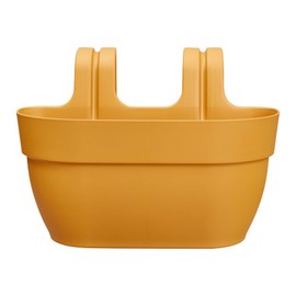 elho Vibia Campana Easy Hanger M 36 - Planter for Balcony & Outdoor - Ø 36.0 x H 26.5 cm - Yellow/Honey Yellow