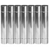 SoloWilder Stove Pipe 2.36" Chimney Pipe Thicken Stainless Steel 5 Pcs Chimney Cap Wood Stove Flue Extend 14"