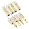 ECSiNG 4 Way Banana Plugs 4mm/4.5mm 4 Way Cable Connector