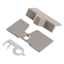 Replacement Door Lock Set for Dometic Fridge - Replica Door Hook + Lock Plate + Catch Hook - Replacement for Motorhome & Caravan Refrigerators - Door Lock Retrofit Kit