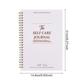 5 Minute Journal, 1 Count Daily Self-care Journal, Daily Record for Affirmation, Reflection, Optimism, Positivity and Happiness Guide, Perfect Planner for Friend & Family:_White__1 Count