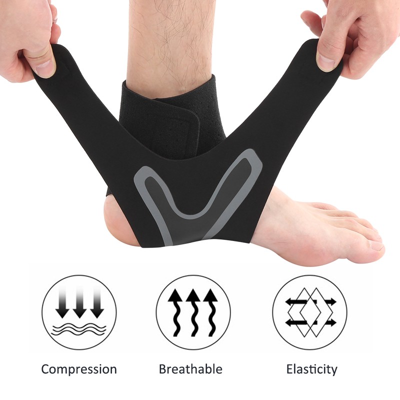 Sport Ankle Guard Sleeve Compression Sprain Prevention Outdoor Basketball Protective