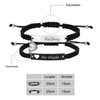 Bracelet for Couples - Braided Rope His and Her Engraving