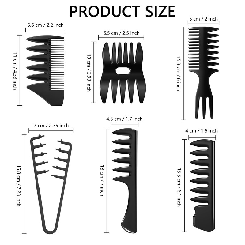 Wide Tooth Comb for Men – Texture Styling Combs for