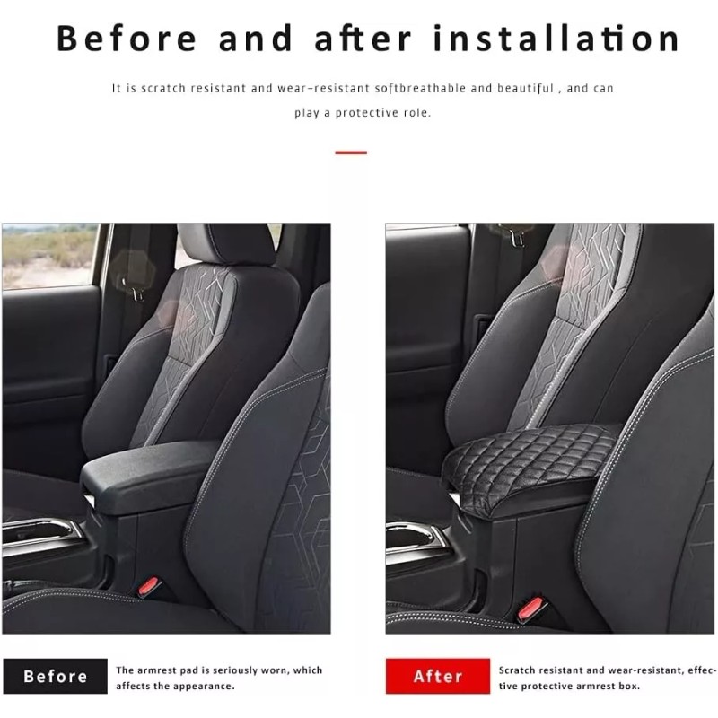 INTGET Center Console Armrest Cover for Toyota Tacoma Accessories 2016-2023