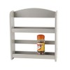 APOLLO 4941 Spice Rack 2-tier GREY, Wood, 7 x 27