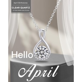 Sister Birthday Gift Ideas, Birthstone Necklace for Women, Birthday Gifts for Women Friendship, Silver Necklace for Women, Birthday Gift for Mom, Birthday Gifts for Sister, Gift for Wife on Birthday