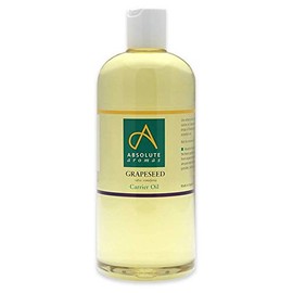 Absolute Aromas Absolute Aromas Grapeseed Oil 500ml - Pure, Natural, Vegan, GMO-Free - Massage Carrier Oil and Moisturiser for Hair, Skin, Face and Nails