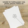 100Pcs DIY Flower Shape Metal Wire Memo Card Photo Picture