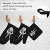 Samgula Hand Skeleton Oven Mitts and Pot Holders Sets Victory
