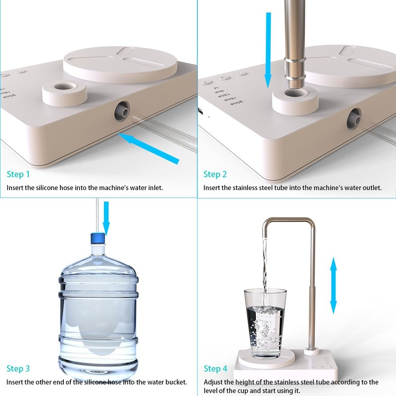 Desktop Water Dispenser, 5 Gallon Water Bottle Dispenser, Smart Electric