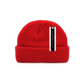 AcademyFits Quality Sailor Fisherman Docker Skater Winter Knit Soft Beanie Cuffed 6001 One Size Fit All (Red (6013D))