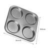 Chef Aid Yorkshire Pudding Pan, Large 4 Cup Non-stick tray