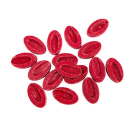 Valrhona 100-Percent-Natural Inspiration Raspberry Couverture Feves, 1 Pound