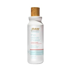RAW SUGAR, The Wave Maker Acondicionador, con Lichi y Leche de Coco, Nutre, Da Brillo y Volumen, sin Sulfatos, 18 OZ