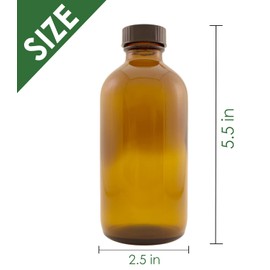 Basil – 8 fl oz (237 ml) Glass Bottle w/Cap – 100% Pure Essential Oil – GreenHealth