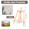 Wooden Table Easel, Pack of 2, Foldable Mini Easel, 30