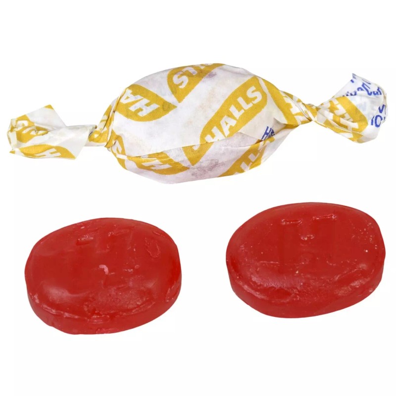 HALLS ~14 Cough Drops ~Cherry, Honey Lemon, or Citrus ~Menthol