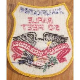 NRA Patch ~ Qualification 50 FEET Shield with Eagle, NEW