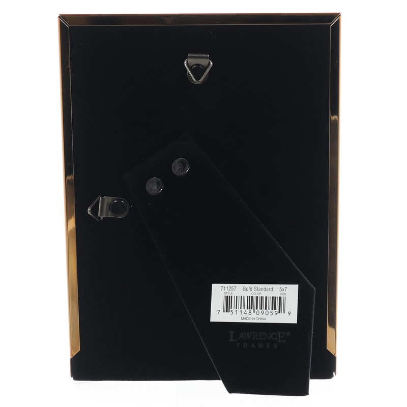Lawrence Frames Metal Frame, Standard, Gold, 5x7