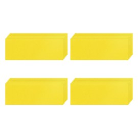 MECCANIXITY 20 Pcs Dry Erase Magnetic Labels Colorful Strips 3.1" x 1.2" Writable Yellow Name Tags Sticker for Craft Whiteboard Fridge Locker Home Office Classroom