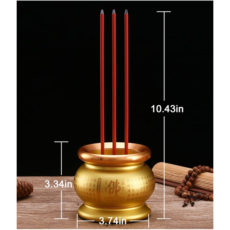 Copper Alloy LED Electric Incense Burner with USB Rechargeable Battery