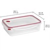 Sterilite 4 Pack Food Storage Container, Ultra-Seal Airtight Snapware with