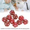 12 Sided Dice, Comfortable Touch Fade Resistant 40pcs Prevent Oxidation