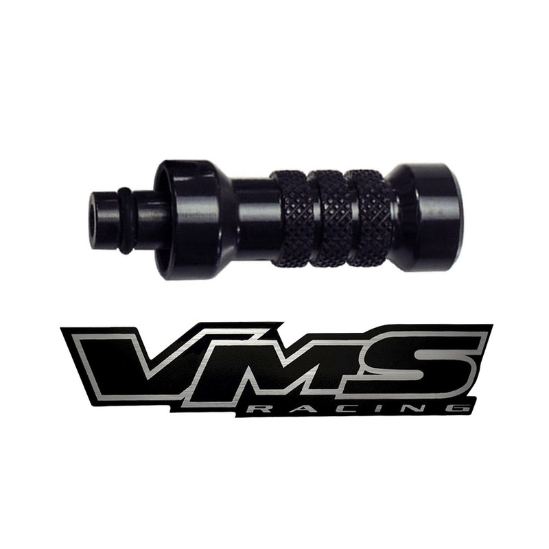 VMS RACING Black Engine Oil Dipstick Handle in Billet Aluminum