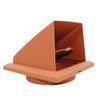 Kair Terracotta Cowled Outlet Grille 183mm External Dimension Wall Vent