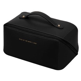 Mini Suitcase Shoulder Handbag, Mini Suitcase Bag for Women, PVC Hard Shell Cosmetic Bag with Shoulder and Hand Straps, Messenger Bag, Personality Fashion Travel Small Bag, black, Waterproof and