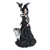 Ebros Gothic Prima Donna Maleficent Witch Fairy with Alpha Wolf