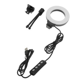 Operitacx Brightness Mini Ring Light for Laptop Led Camera Photography Light Conference Broadcasting