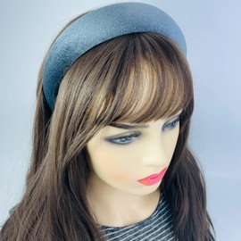 Firecolor Chic 4 PCS Padded Headbands Velvet Headband for Thick Hairbands Vintage Hair bands for Women girls accessories set Trendy and Cute solid color headbands (Teal)