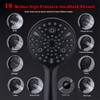 BSTKEECL Rain Shower Head with Handheld-12" High Pressure Square Rainfall