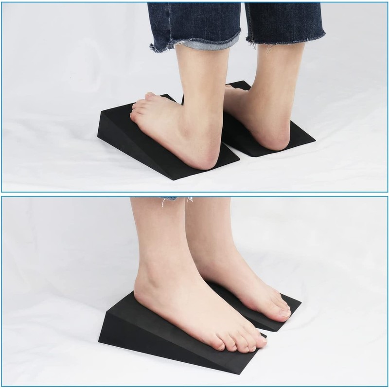 VLFit Yoga Set of 2 Non-Slip Squat Wedge Blocks, Soft