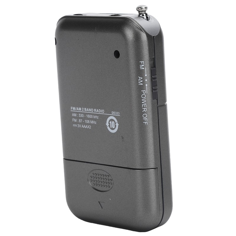 DE-333 Portable Radio AM/FM Receiver Pocket Size 2 Band High