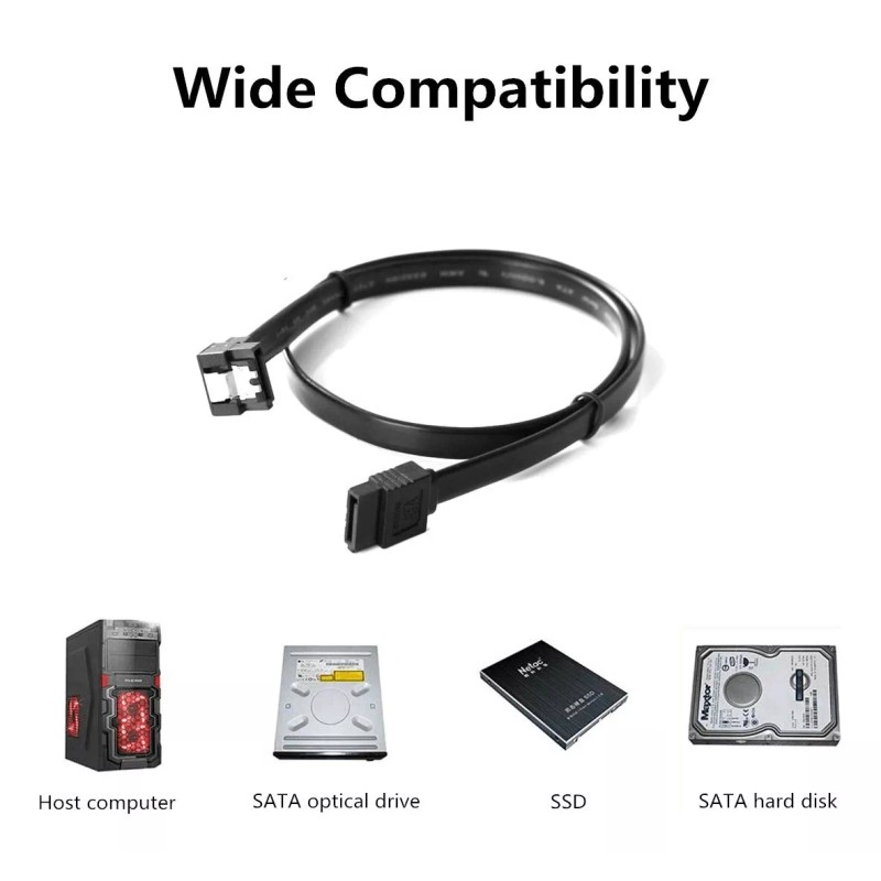 Meiso 6 Cables Sata 3 6gb/s: 1 En Forma De