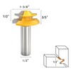 45 Degree Lock Miter Router Bits 1/2 Inch Shank Lock