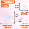 PAGOW 24pcs White Star Iron on Patches, Sew on Embroidered