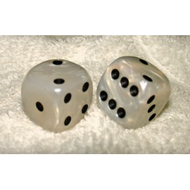 Pearl Swirled Dice Pair