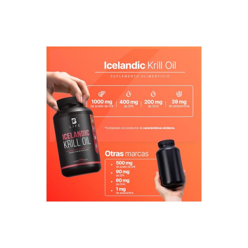 B Life Aceite de Krill Alto en EPA y DHA
