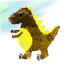 Operitacx DIY Iron on Patches Fabric Patches Applique Animal Place Card Holder Sequin Applique Vintage Vinyl Records Accessories Patches for Clothes White Key Holder Wall Animals Clothing